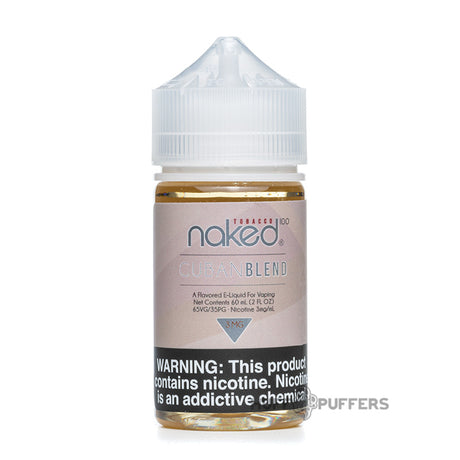 naked 100 tobacco cuban blend 60ml e-juice bottle
