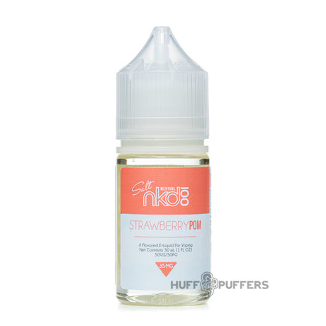 nkd 100 salt menthol strawberry pom brain freeze 30ml e-juice bottle
