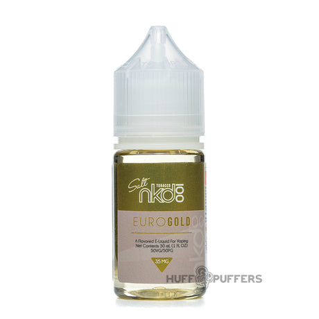 nkd 100 tobacco salt euro gold 30ml e-juice bottle