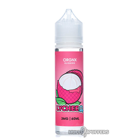 lychee ice 60ml e-juice bottle by orgnx