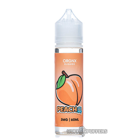peach ice 60ml e-juice bottle by orgnx