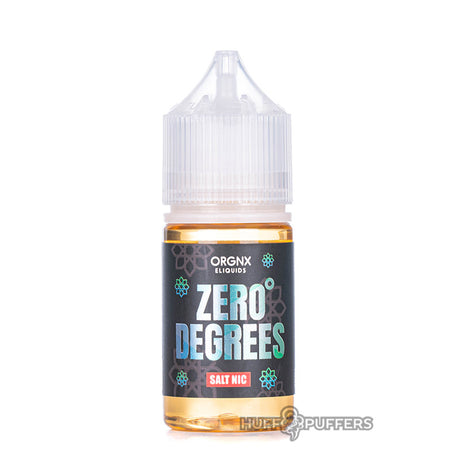 orgnx zero degrees 30ml salt nicotine e-juice bottle