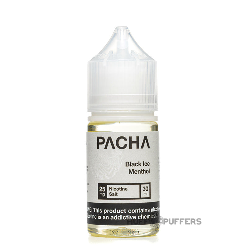 pacha syn salt black ice menthol 30ml e-juice bottle