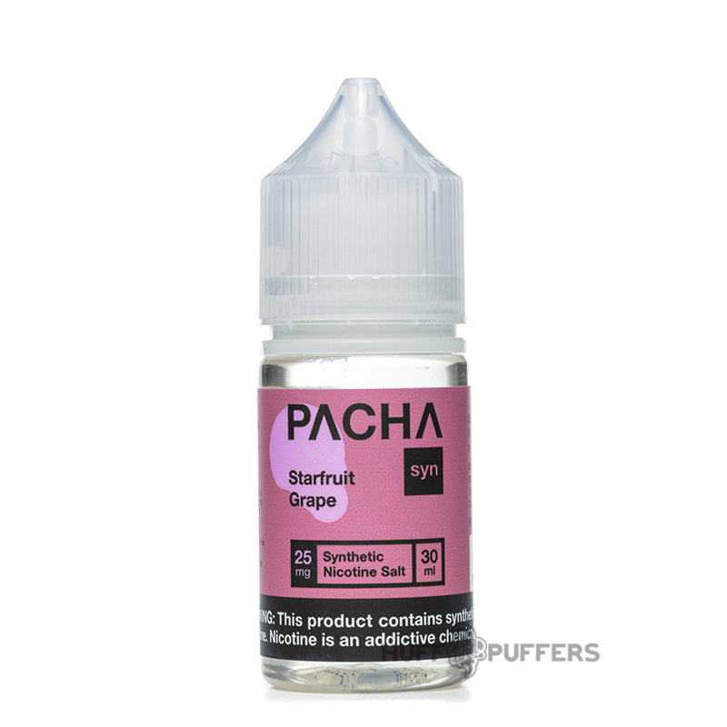 pacha syn salt starfruit grape 30ml e-juice bottle