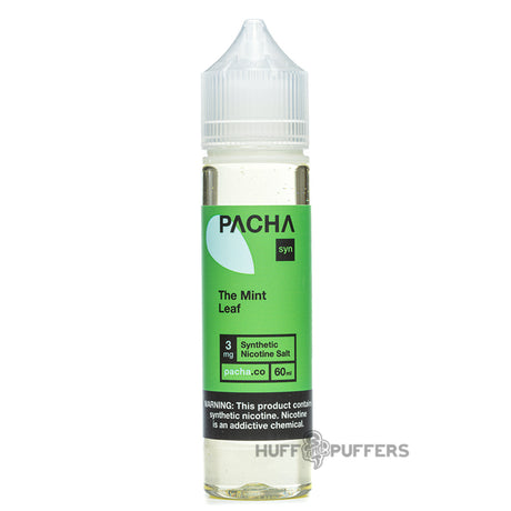 pacha syn the mint leaf 60ml e-juice bottle