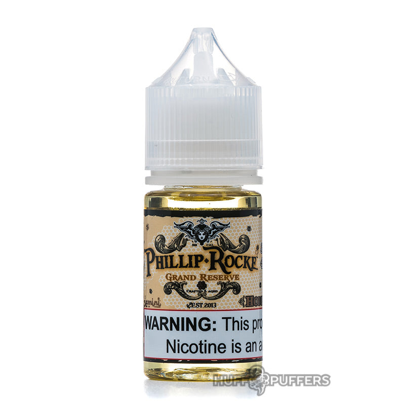 phillip rocke grand reserve salt honey cream 30ml e-juice bottle