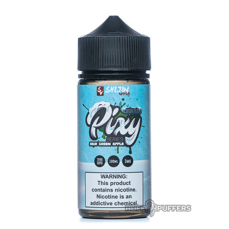 pixy series sour green apple chilled 100ml e-juice bottle by shijin vapor