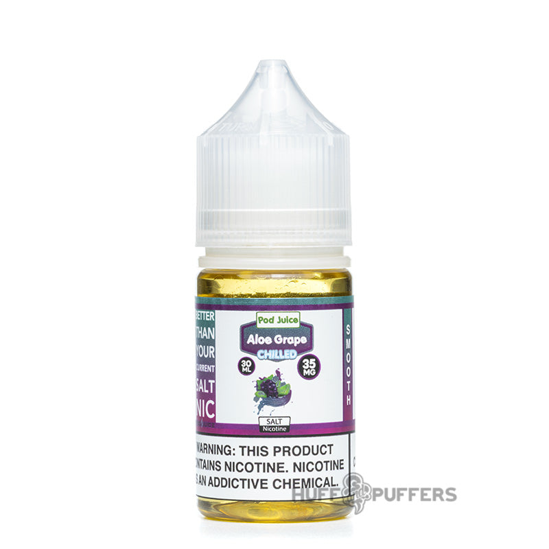 pod juice aloe grape chilled salt nicotine e-juice