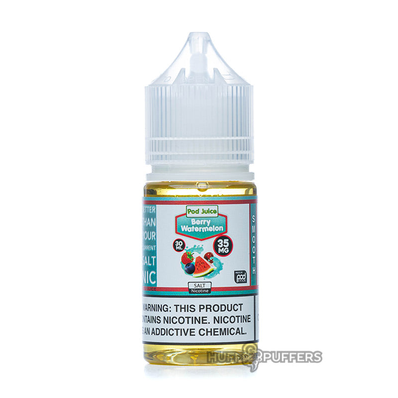 berry watermelon salt nicotine e-juice 30ml bottle by pod juice