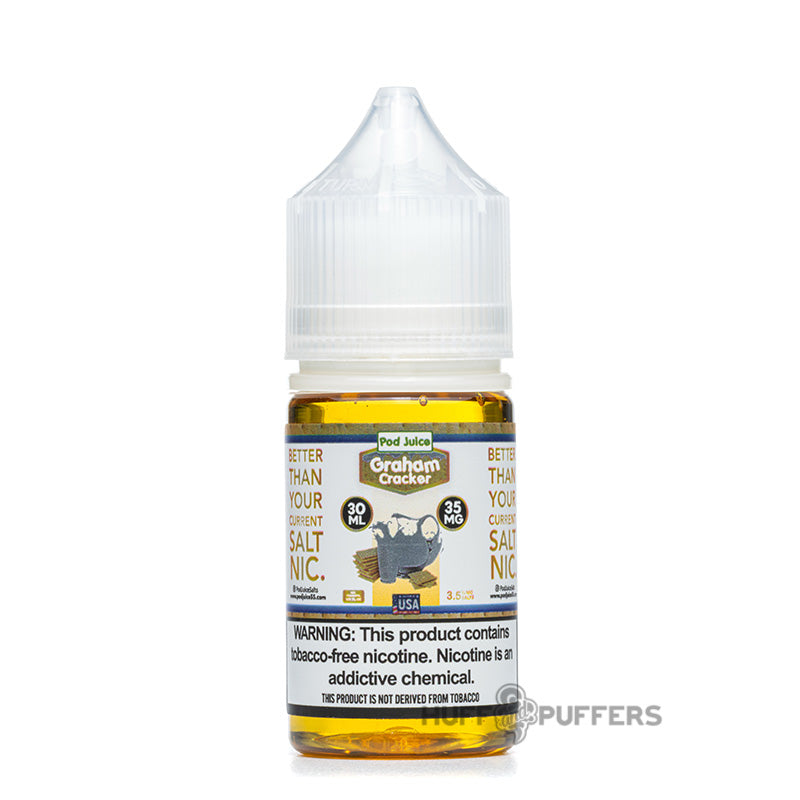 pod juice graham cracker 30ml e-juice bottle