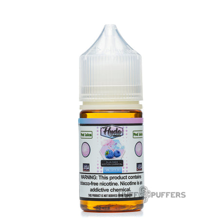 pod juice x hyde blue razz cotton carnival 30ml salt nicotine e-juice bottle