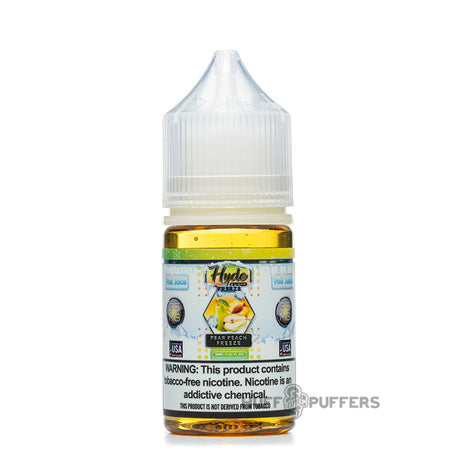 pod juice x hyde pear peach freeze 30ml salt nicotine e-juice bottle