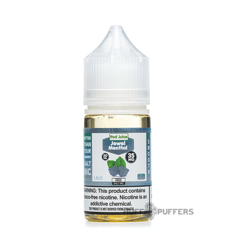 pod juice jewel menthol 30ml e-juice bottle