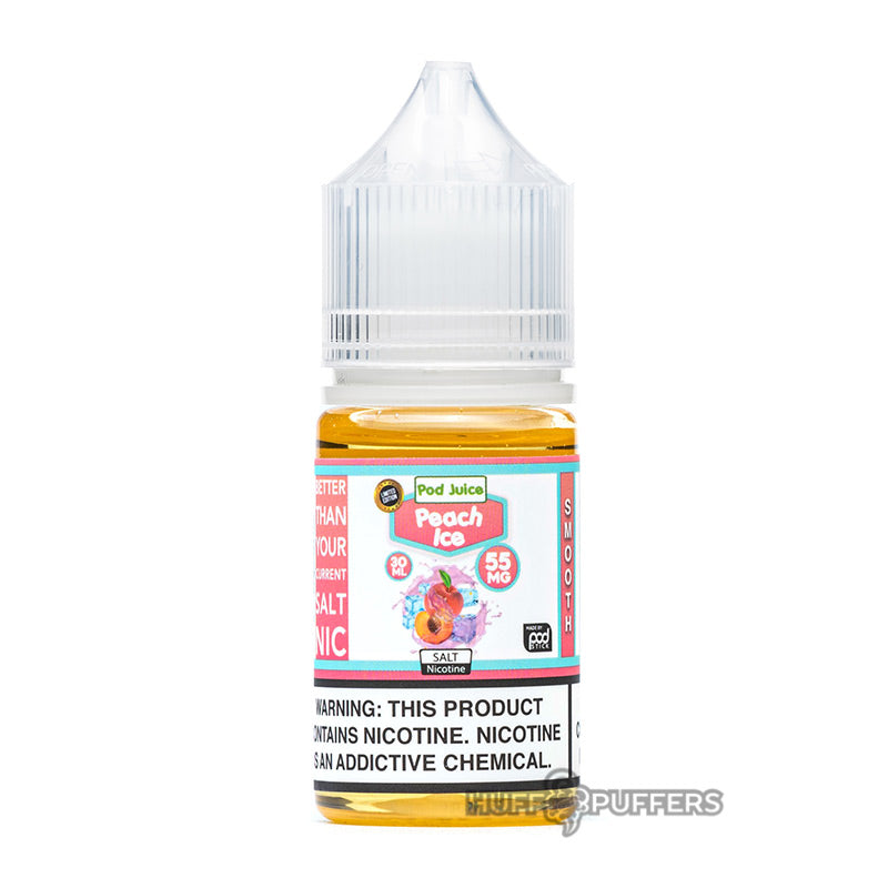 pod juice peach ice 30ml bottle