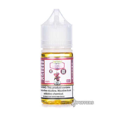 pod juice strawberry ice cream 30ml salt nicotine bottle