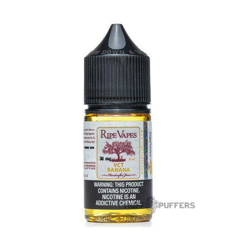 ripe vapes salt vct banana 30ml e-juice bottle