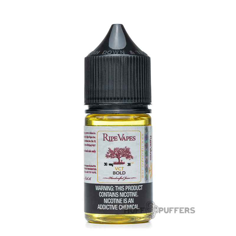 ripe vapes salt vct bold 30ml e-juice bottle