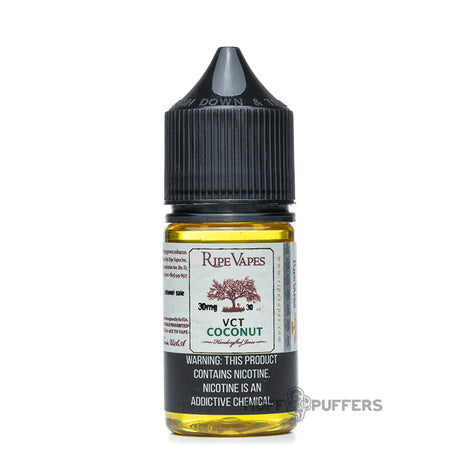 ripe vapes salt vct coconut 30ml e-juice bottle