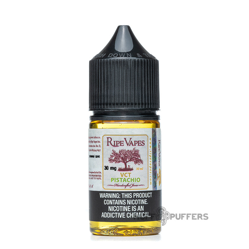 ripe vapes salt vct pistachio 30ml e-juice bottle