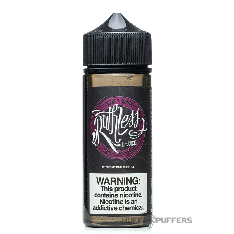 ruthless vapor cherry drank 120ml e-juice bottle