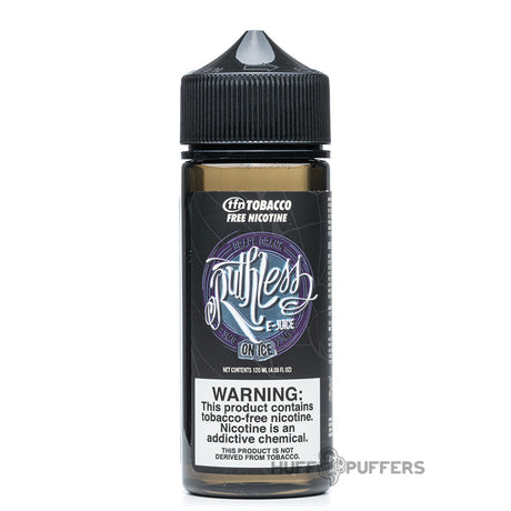 ruthless vapor grape drank on ice 120ml e-juice bottle tfn