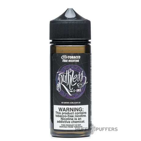 ruthless vapor grape drank 120ml e-juice bottle tfn