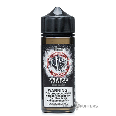 ruthless freeze edition tfn strawberry 120ml e-juice bottle