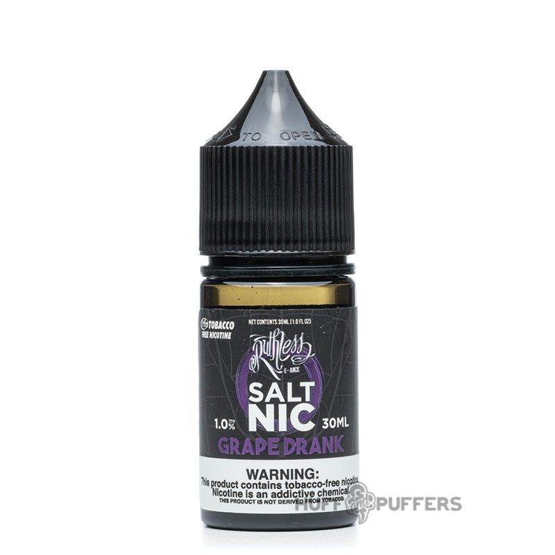 ruthless salt nic grape drank 30ml e-juice bottle