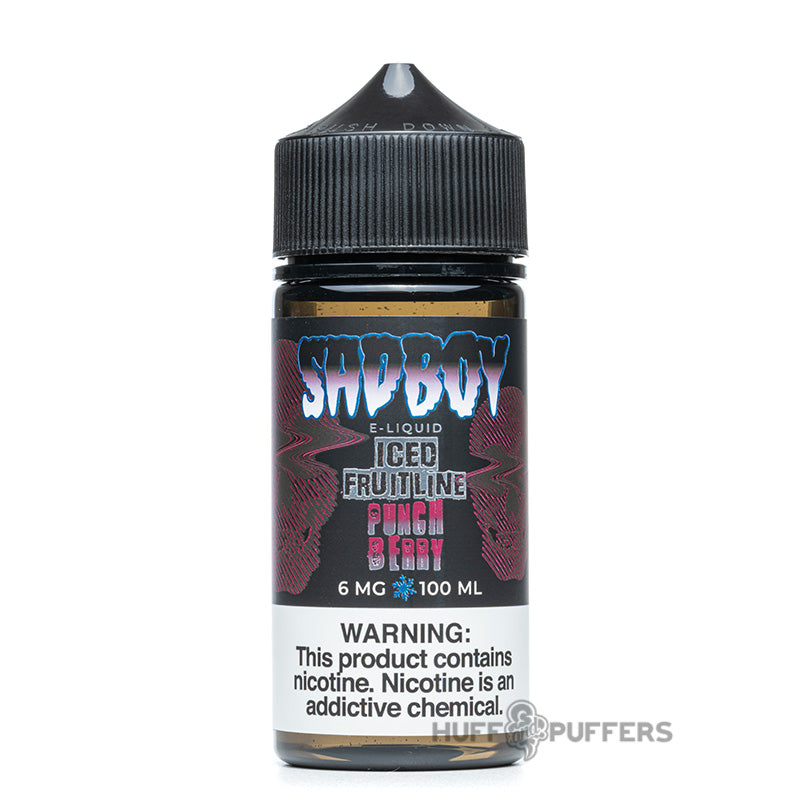 sadboy fruit line punch berry iced 100ml e-juice bottle