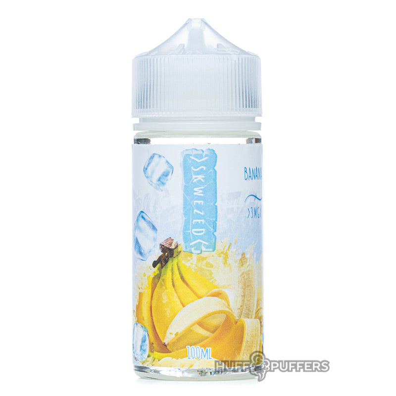 skwezed banana ice 100ml e-juice bottle