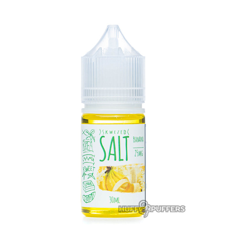 skwezed salt banana 30ml e-juice bottle