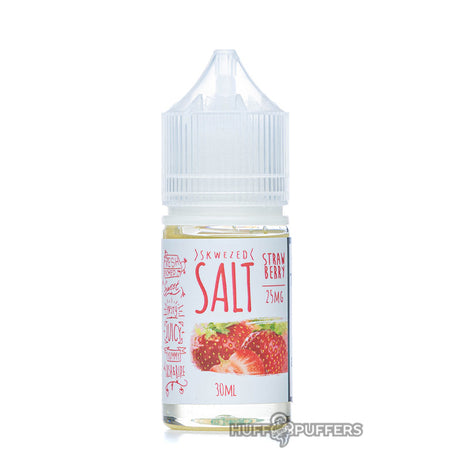 skwezed salt strawberry 30ml e-juice bottle