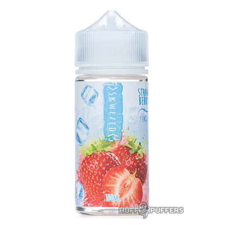 skwezed strawberry ice 100ml e-juice bottle