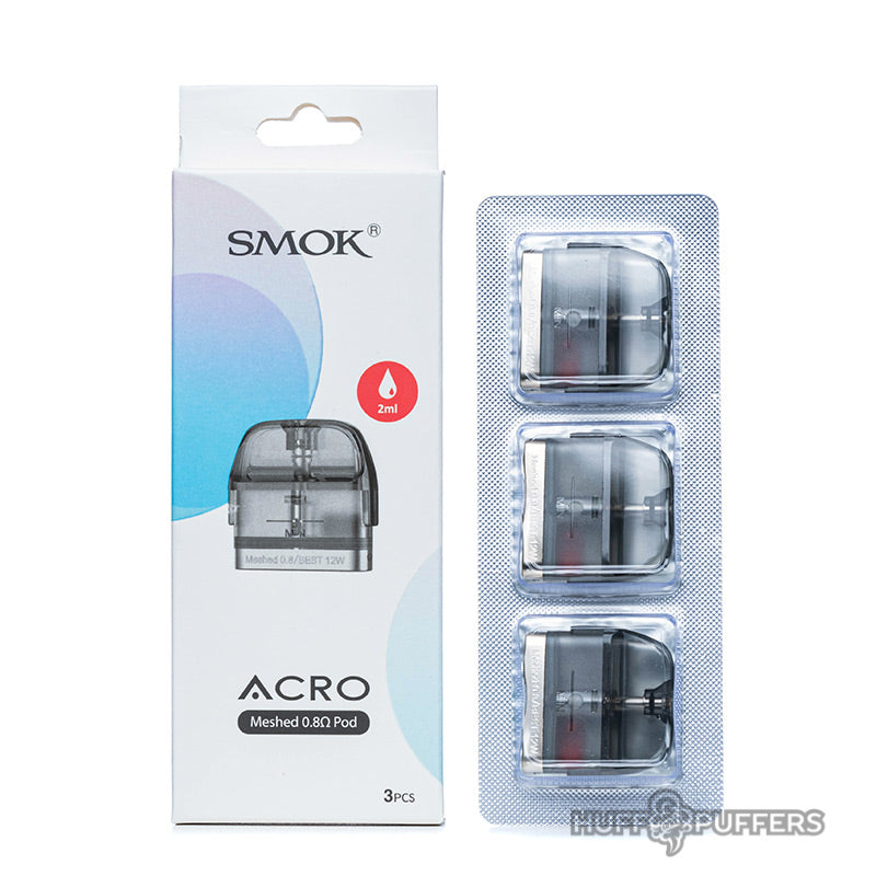 smok acro pods 3 pack with box packaging