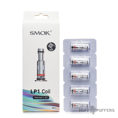 smok lp1 meshed 1.2 ohm coils 5 pack with box packaging