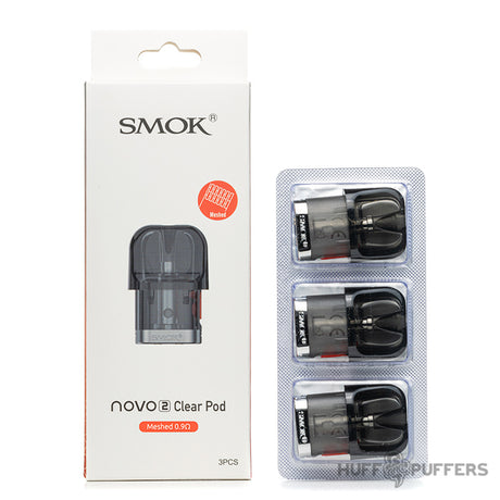 smok novo 2 clear pod 0.9 ohm meshed