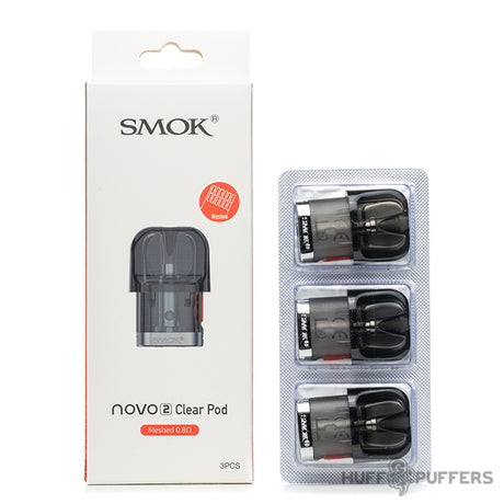 smok novo 2 clear pod 0.8 ohm meshed