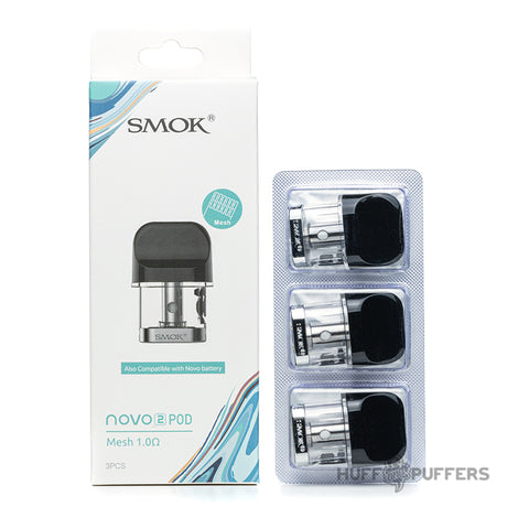 smok novo 2 replacement pods 1.0 ohm mesh