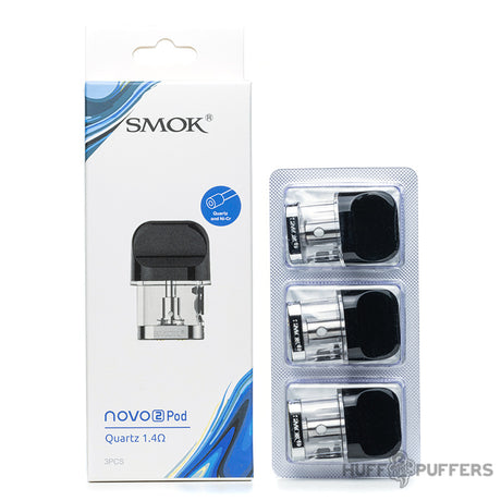 smok novo 2 replacement pods 1.4 ohm quartz