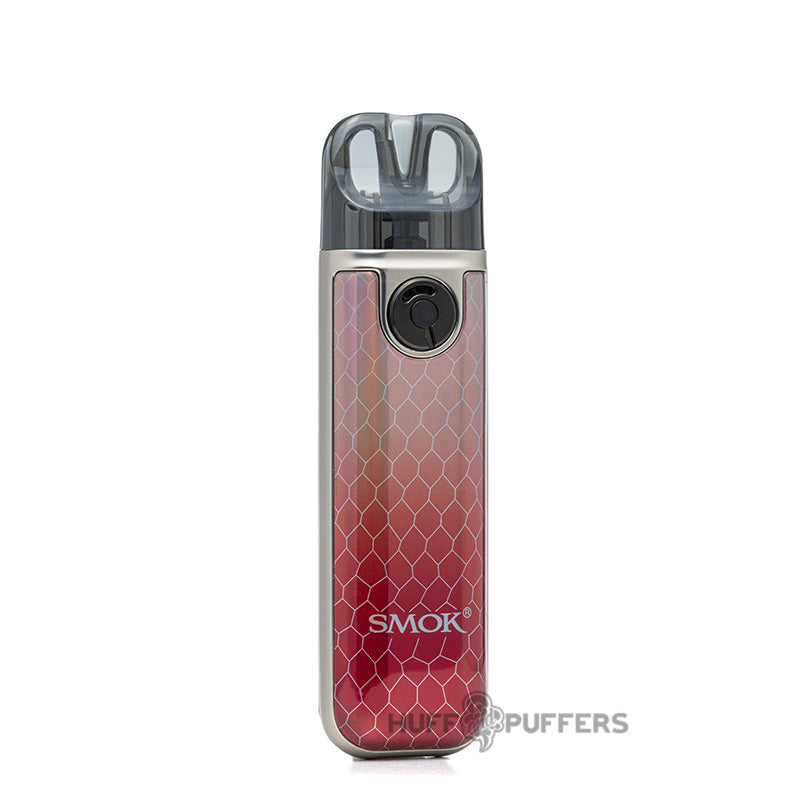 smok novo 4 mini pod kit in prism silver red cobra