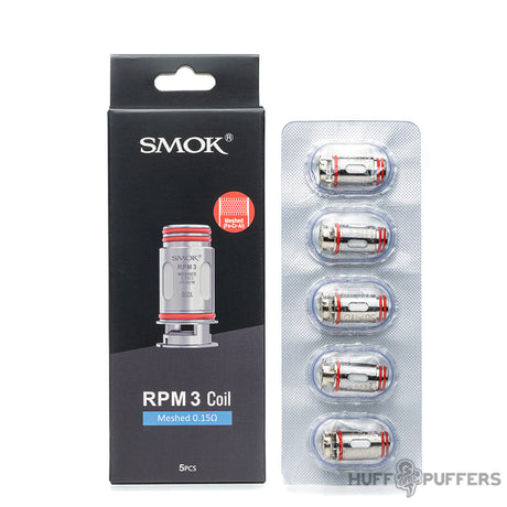 smok rpm 3 replacement coils meshed 0.15 ohm 5 pack