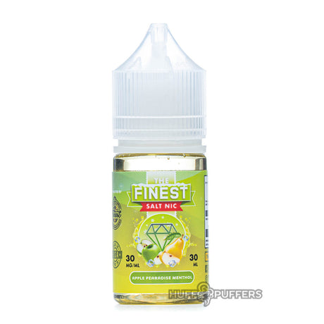 the finest salt nic apple pearadise menthol 30ml e-juice bottle