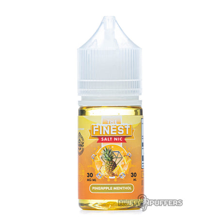 the finest salt nic pineapple menthol 30ml e-juice bottle