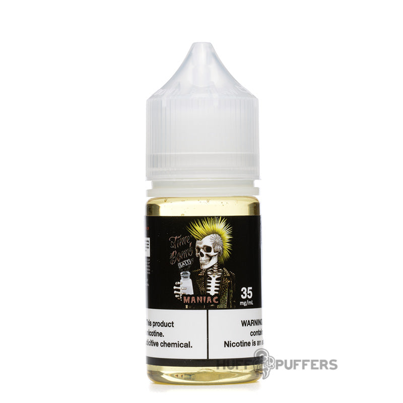 time bomb vapors salt maniac 30ml e-juice bottle