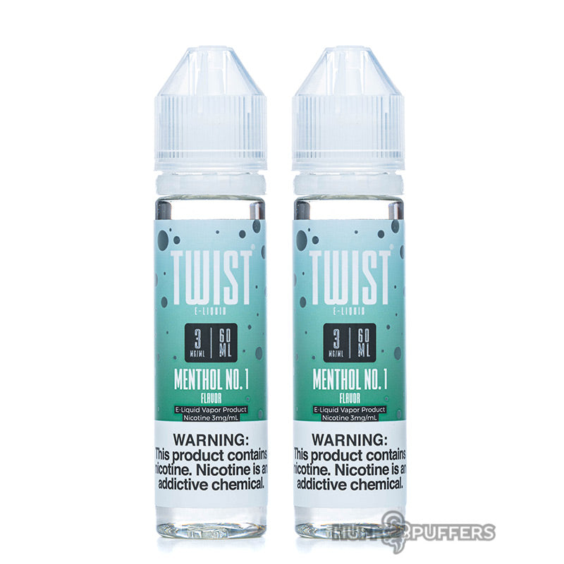 2 60ml bottles of menthol no.1 by twist e-liquids