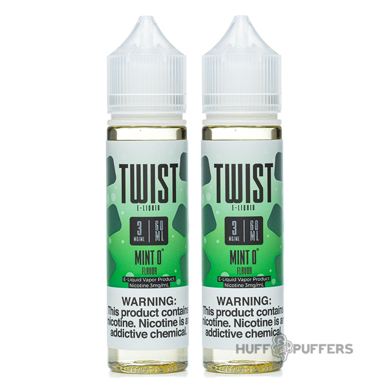 twist e liquids mint 0° 2 60ml e-juice bottles