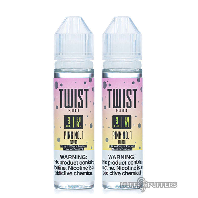2 60ml bottles of pink no. 1 by twist e-liquids