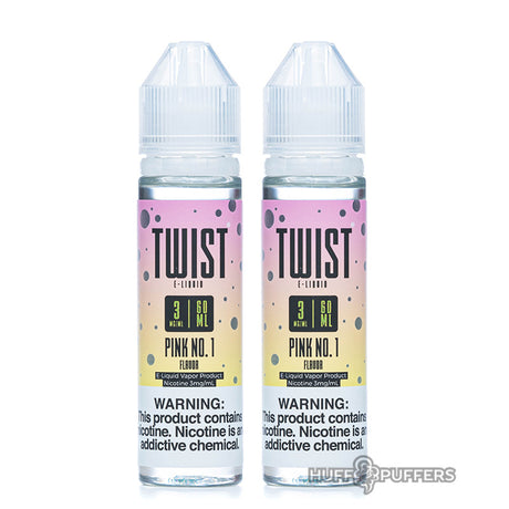 2 60ml bottles of pink no. 1 by twist e-liquids