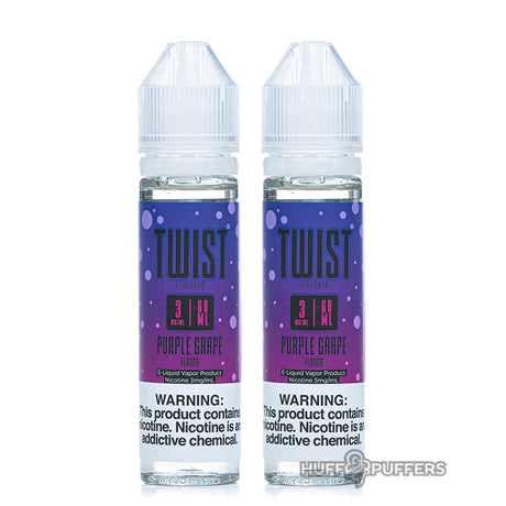 2 60ml bottles of purple grape by twist e-liquids