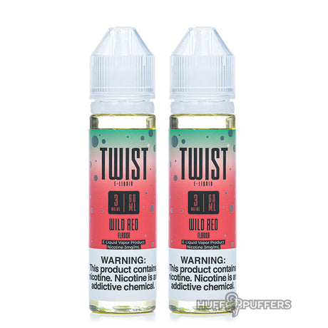 2 60ml bottles of wild red by twist e-liquids